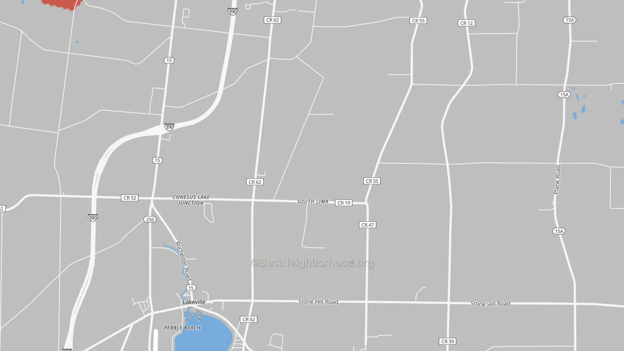 Transit Grade map of South Lima, NY