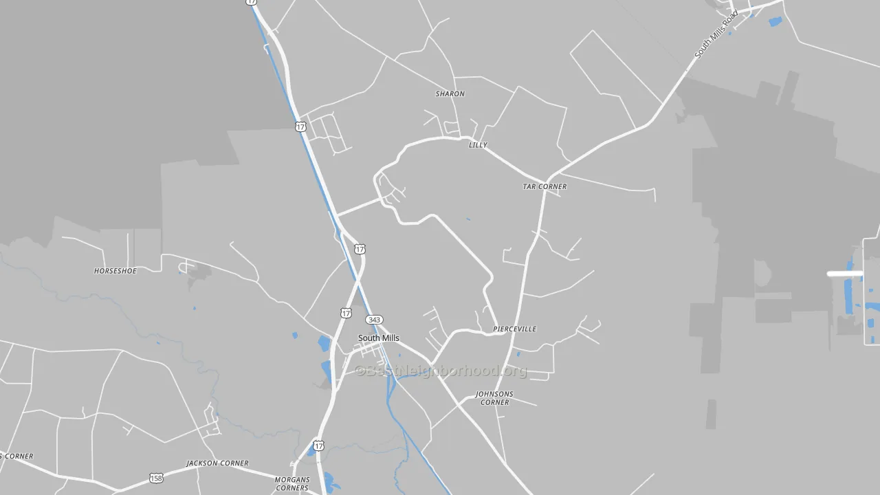 Transit Grade map of South Mills, NC