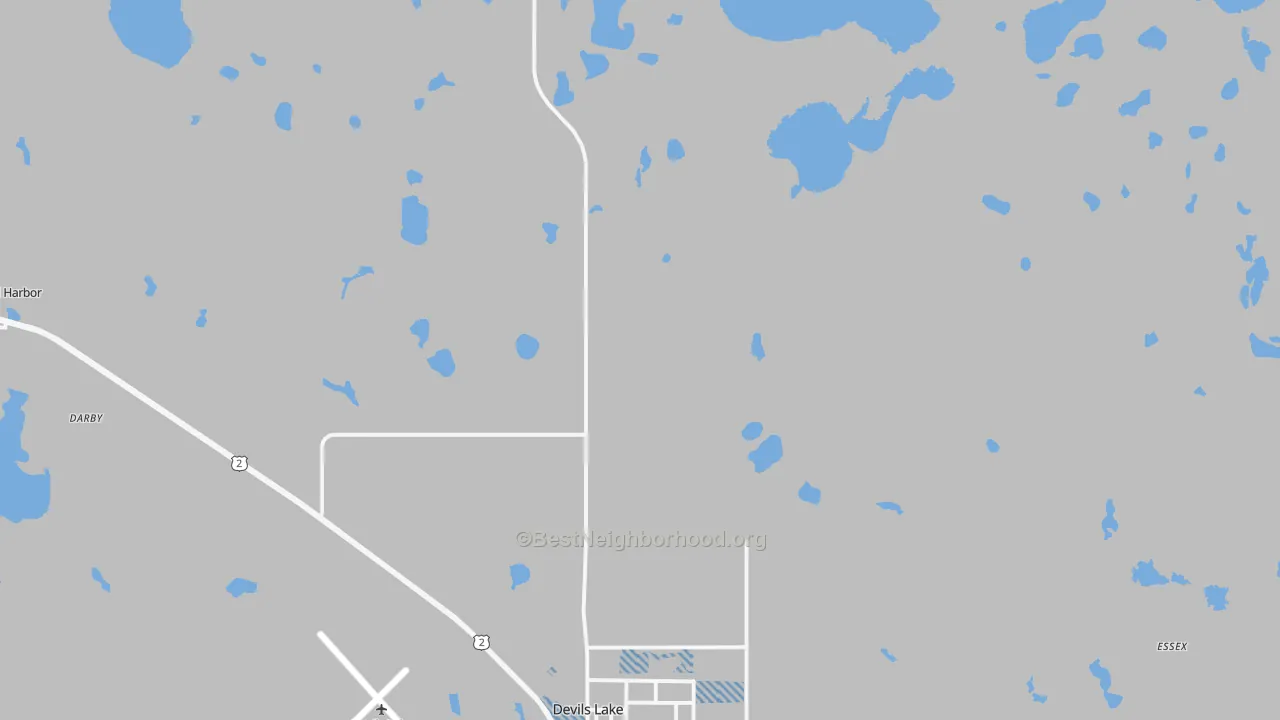 Transit Grade map of South Minnewaukan, ND