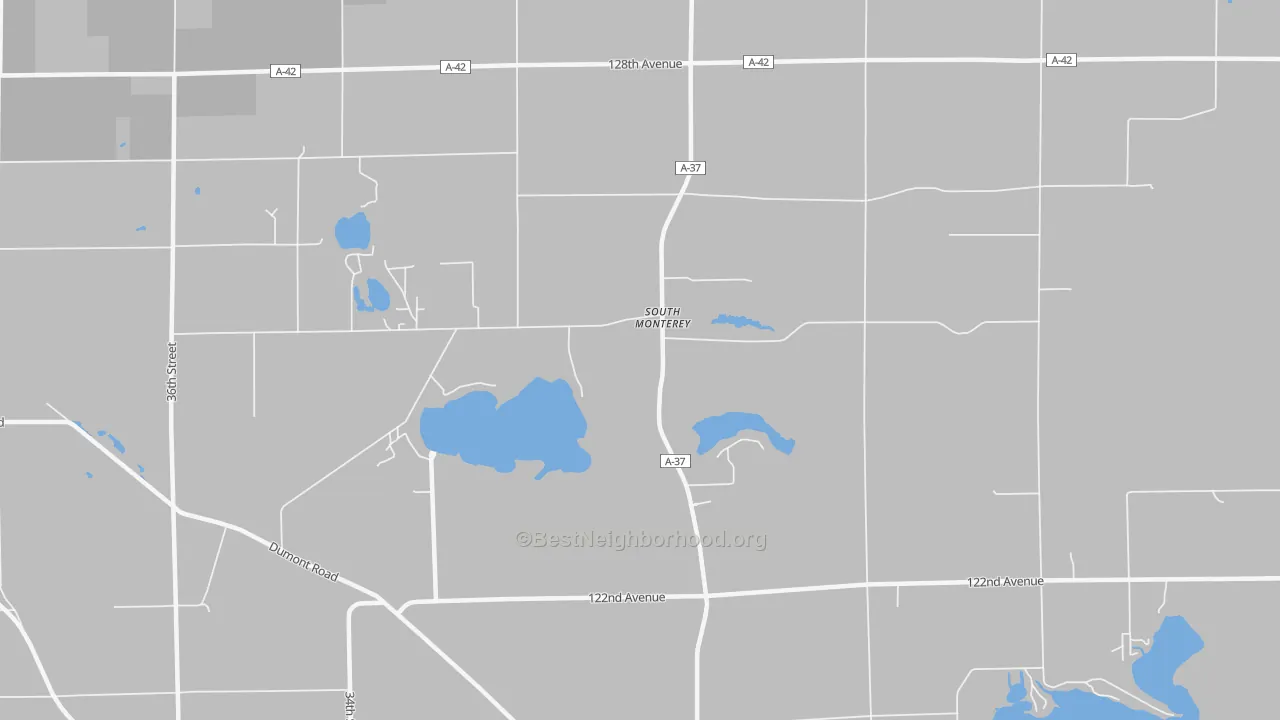 Transit Grade map of South Monterey, MI