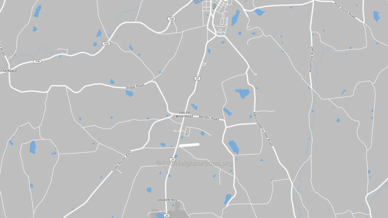 Transit Grade map of South Montrose, PA