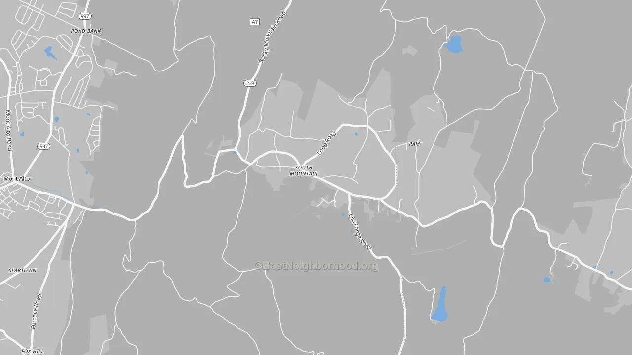 Transit Grade map of South Mountain, PA