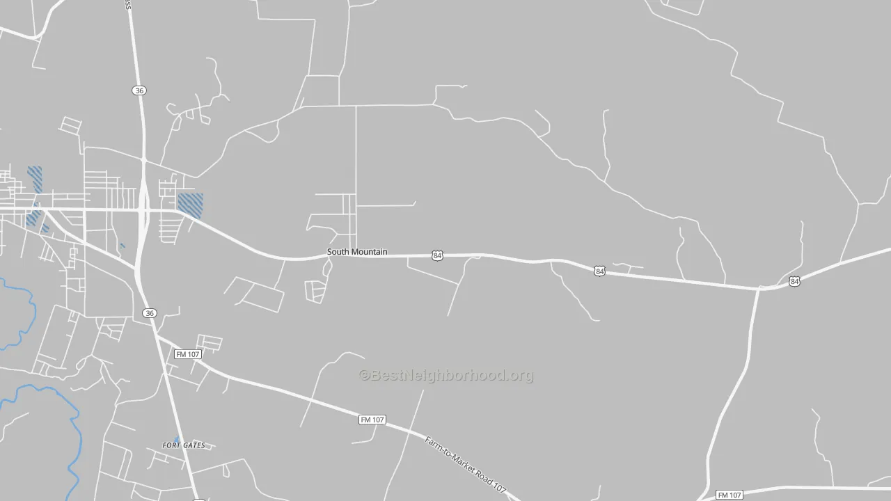 Transit Grade map of South Mountain, TX