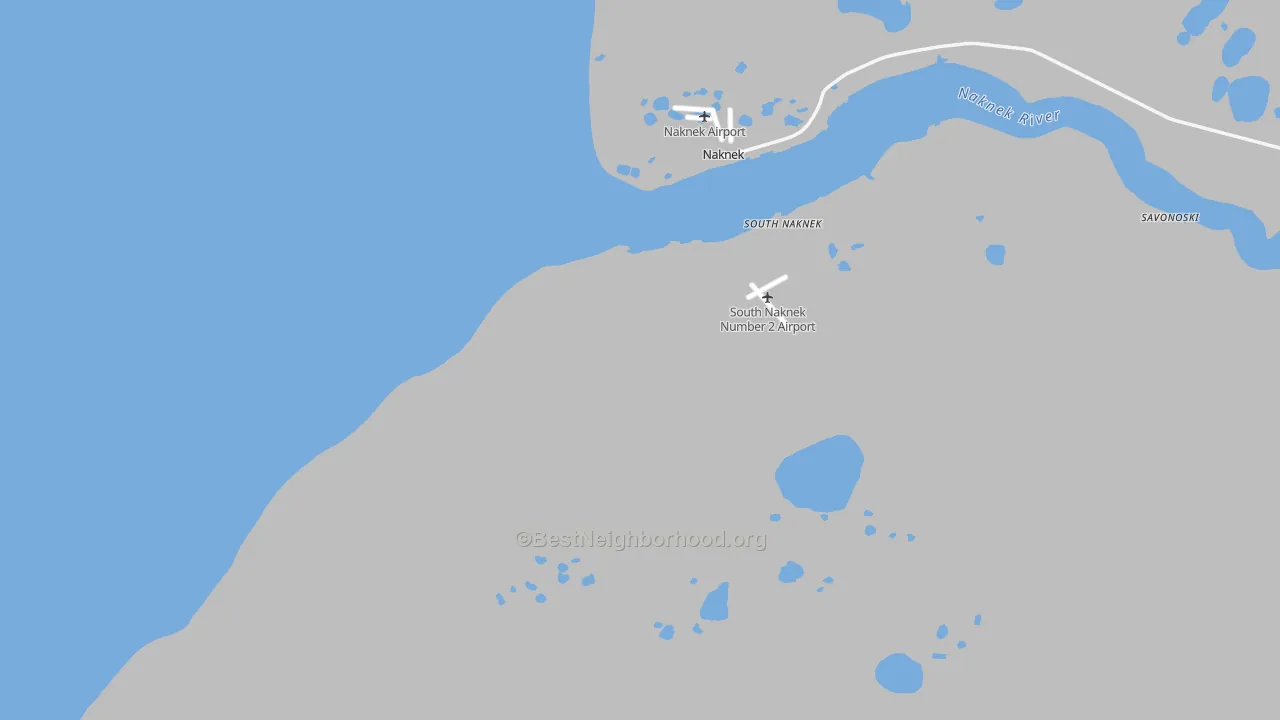 Transit Grade map of South Naknek, AK
