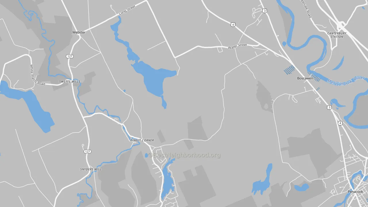 Transit Grade map of South Newbury, NH
