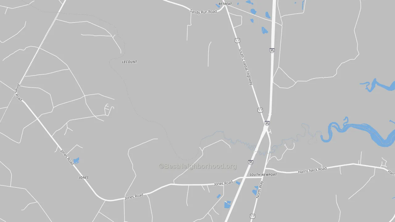 Transit Grade map of South Newport, GA