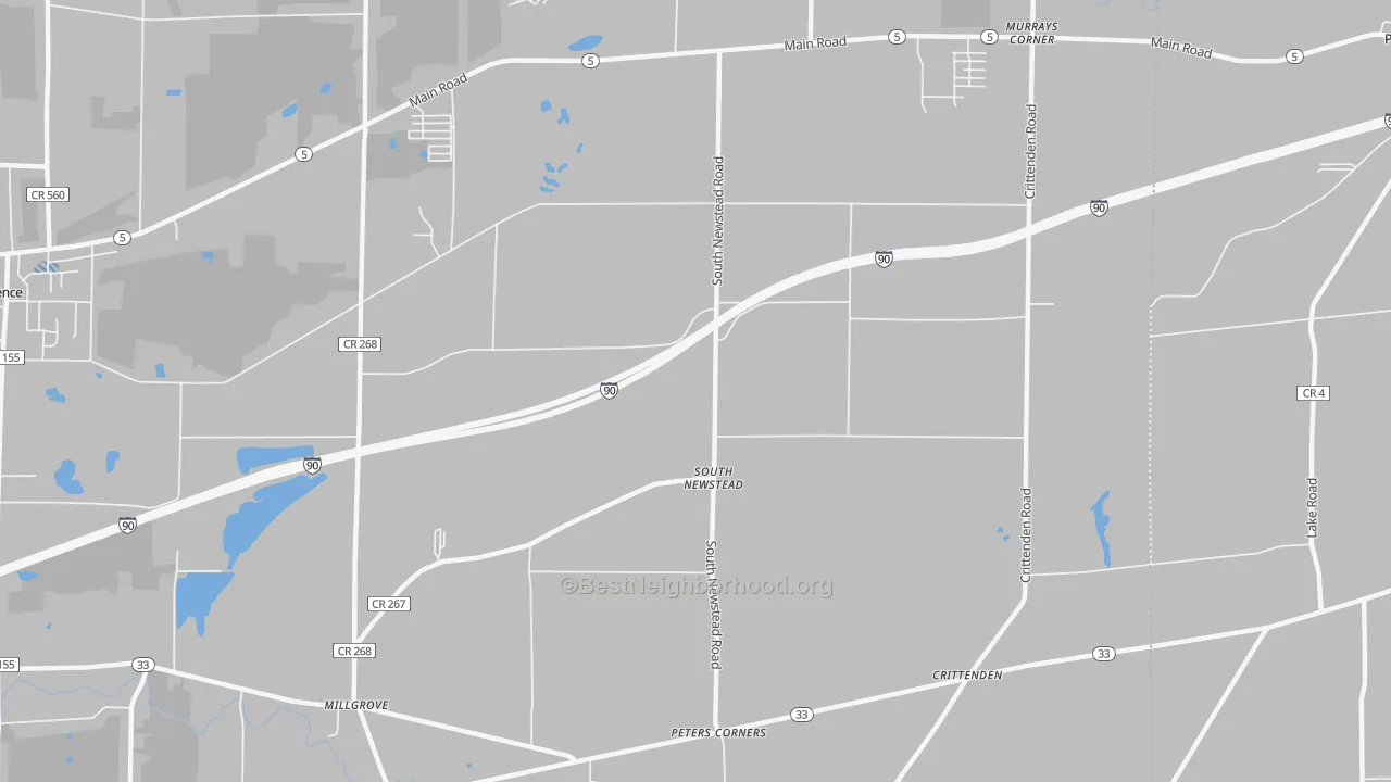 Transit Grade map of South Newstead, NY