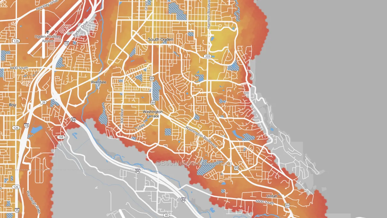 Transit Grade map of South Ogden, UT