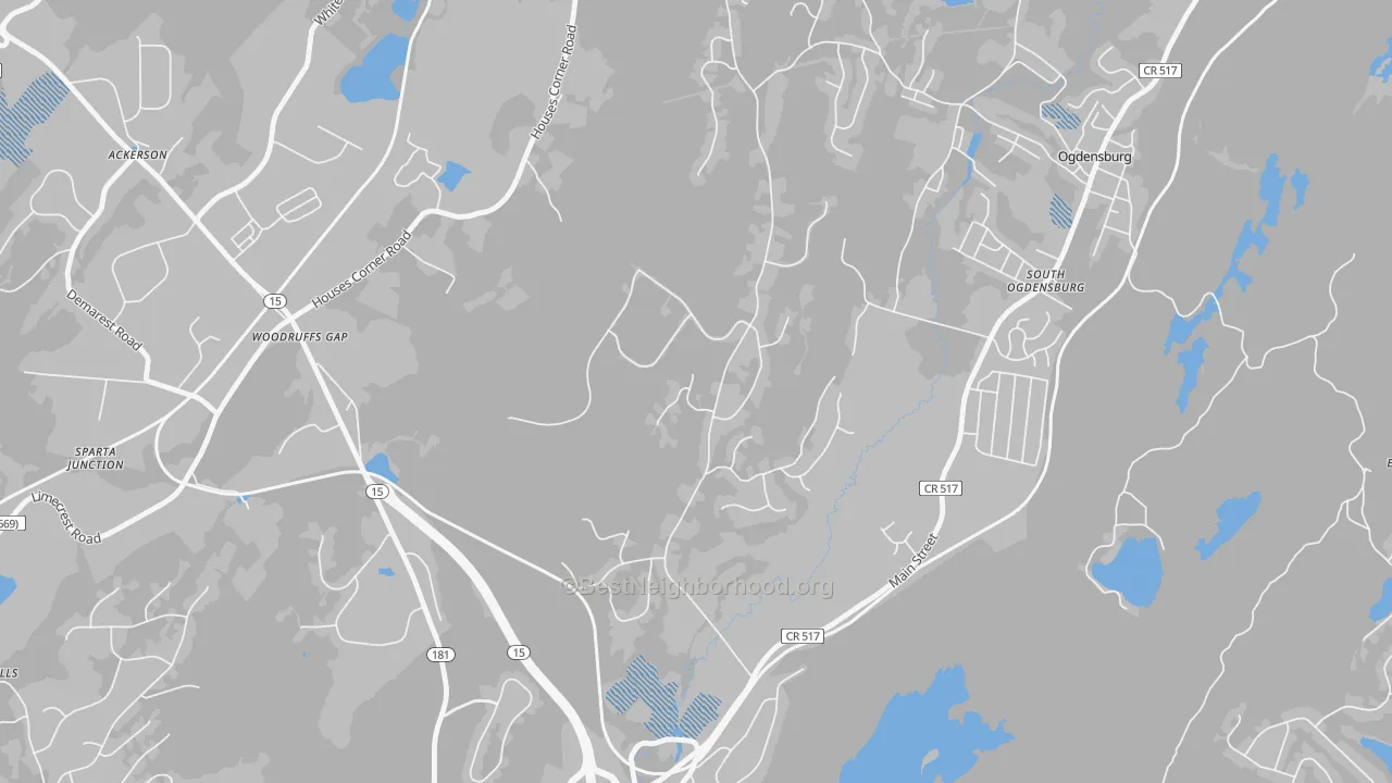 Transit Grade map of South Ogdensburg, NJ