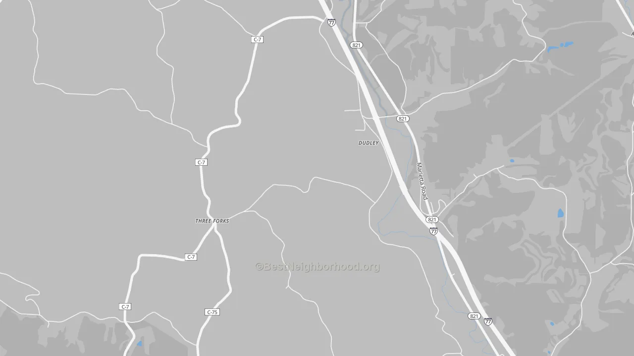Transit Grade map of South Olive, OH