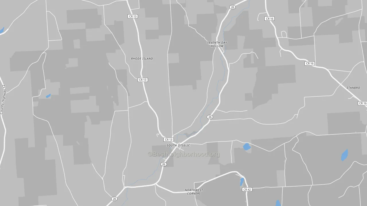 Transit Grade map of South Otselic, NY