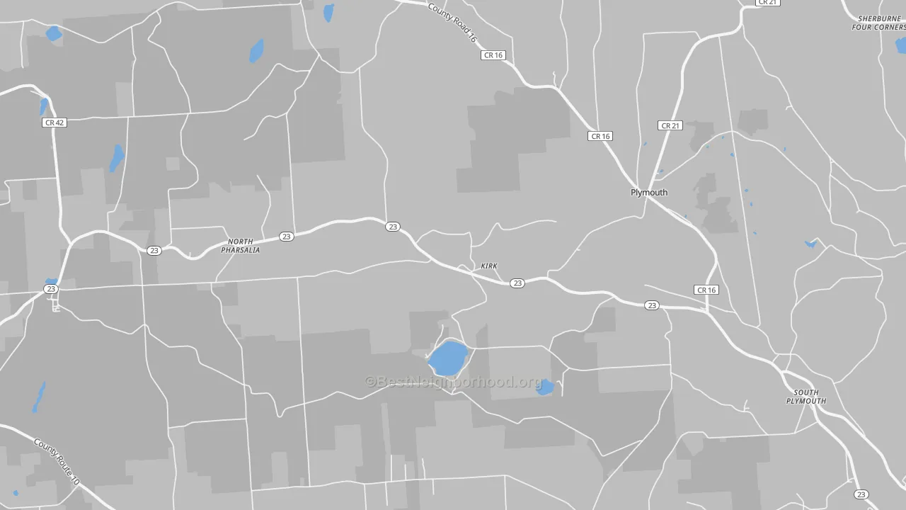Transit Grade map of South Plymouth, NY