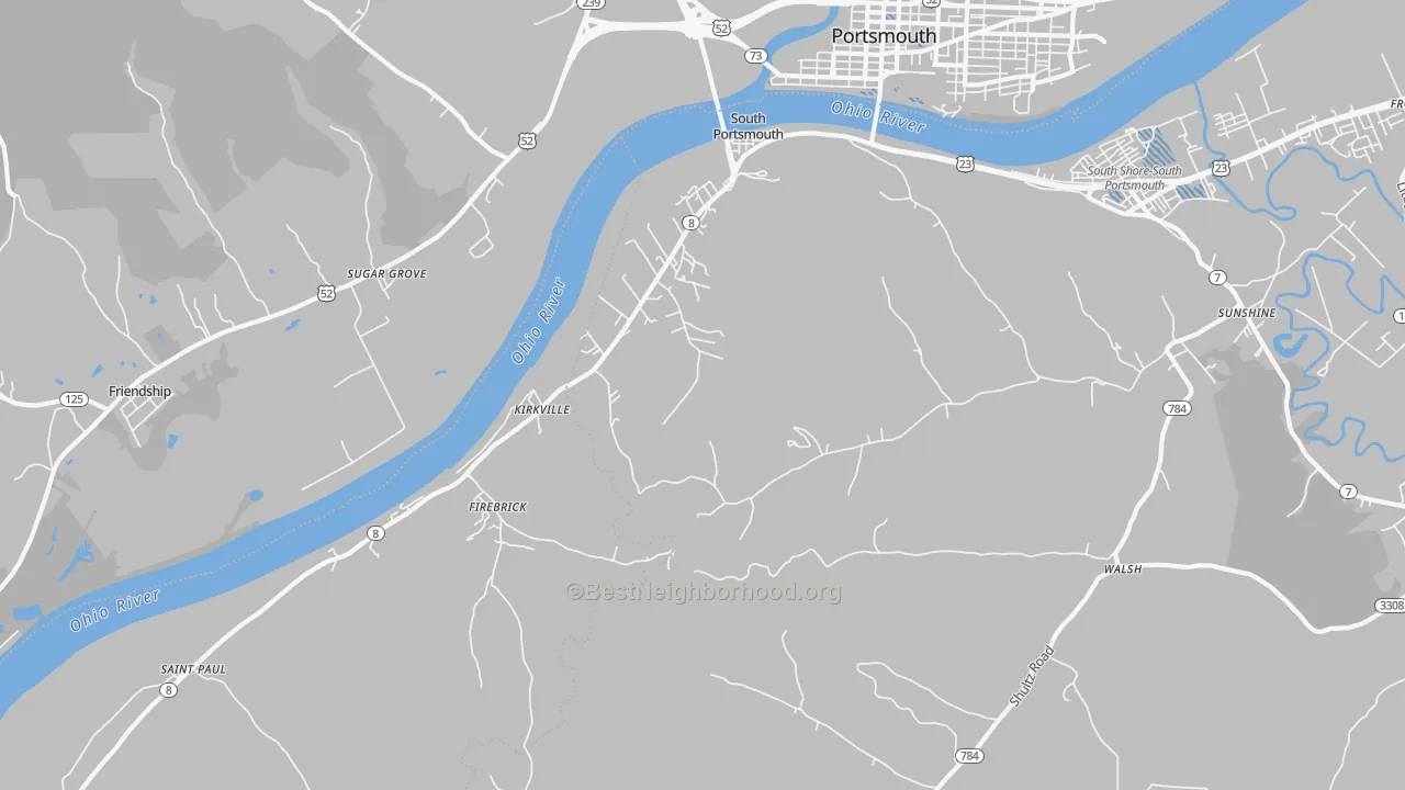 Transit Grade map of South Portsmouth, KY