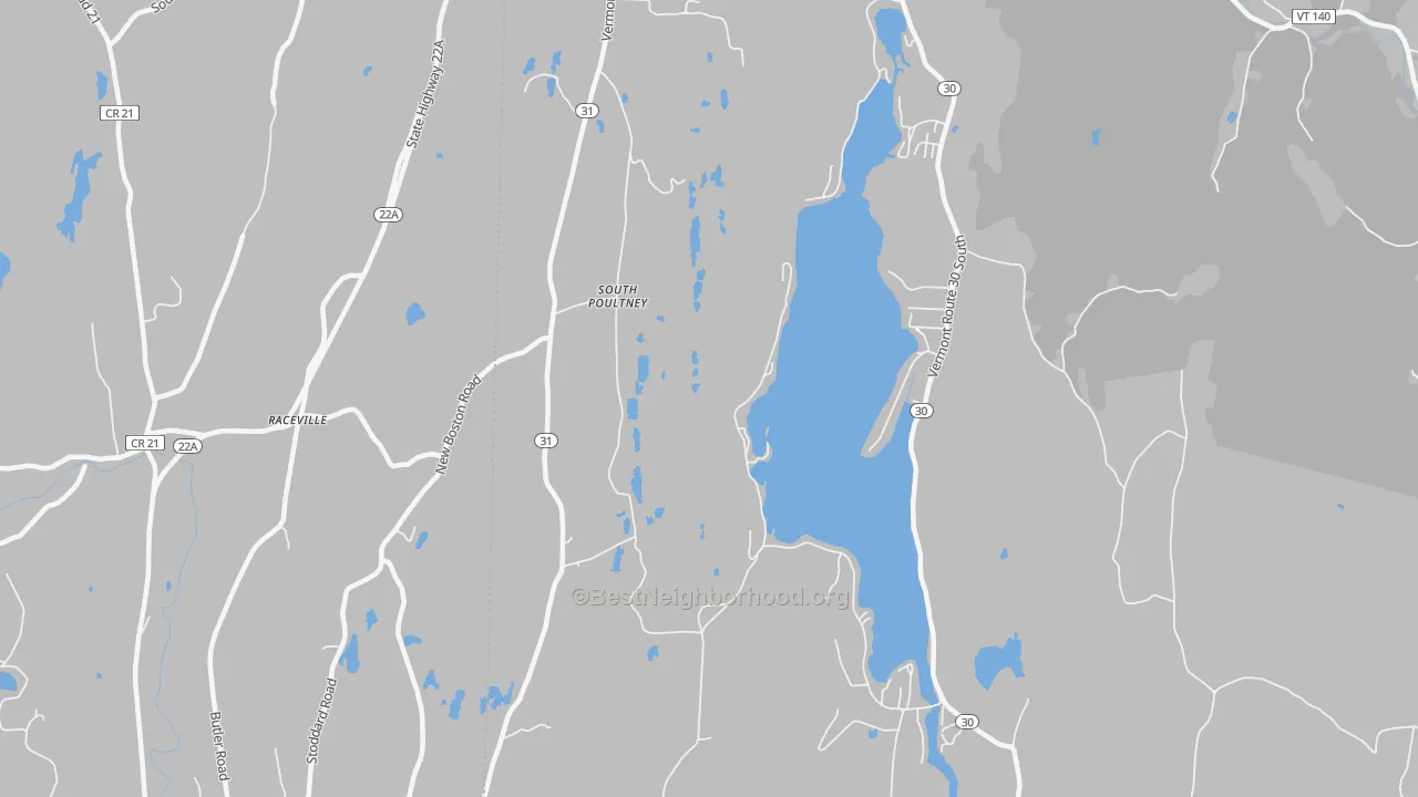 Transit Grade map of South Poultney, VT