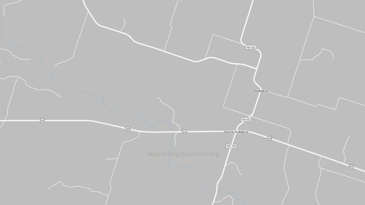 Transit Grade map of South Purmela, TX