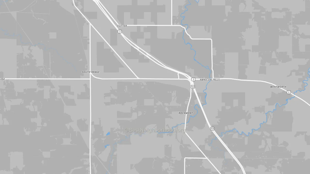 Transit Grade map of South Range, WI
