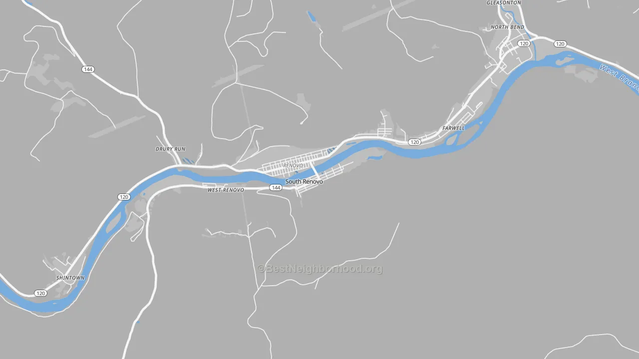 Transit Grade map of South Renovo, PA