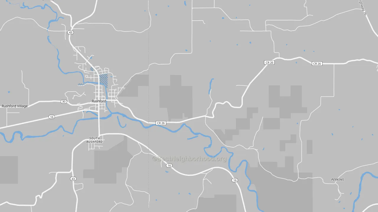 Transit Grade map of South Rushford, MN