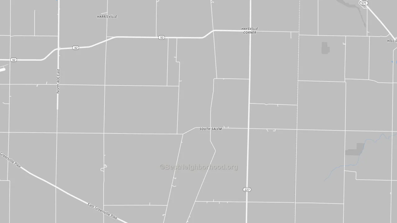 Transit Grade map of South Salem, IN