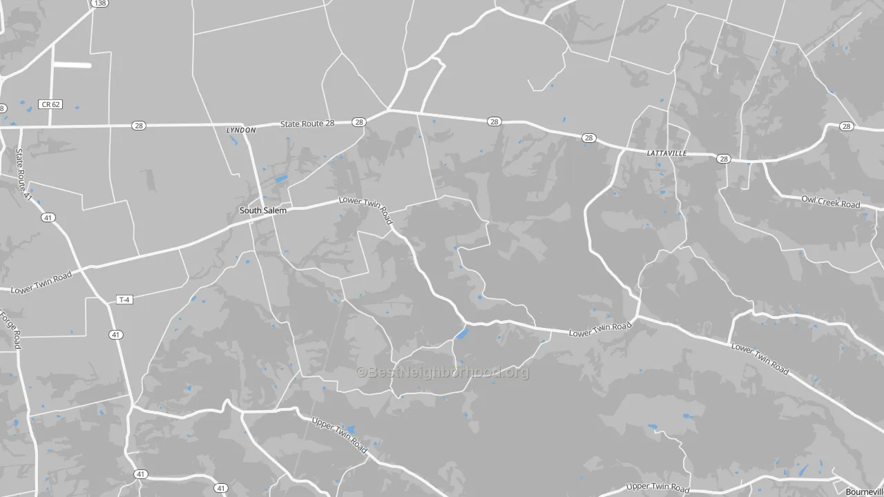 Transit Grade map of South Salem, OH