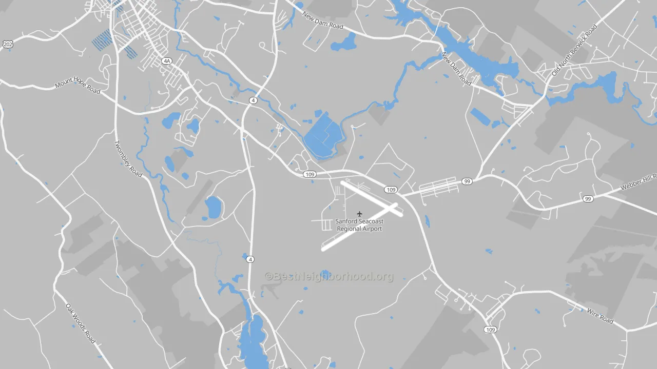 Transit Grade map of South Sanford, ME