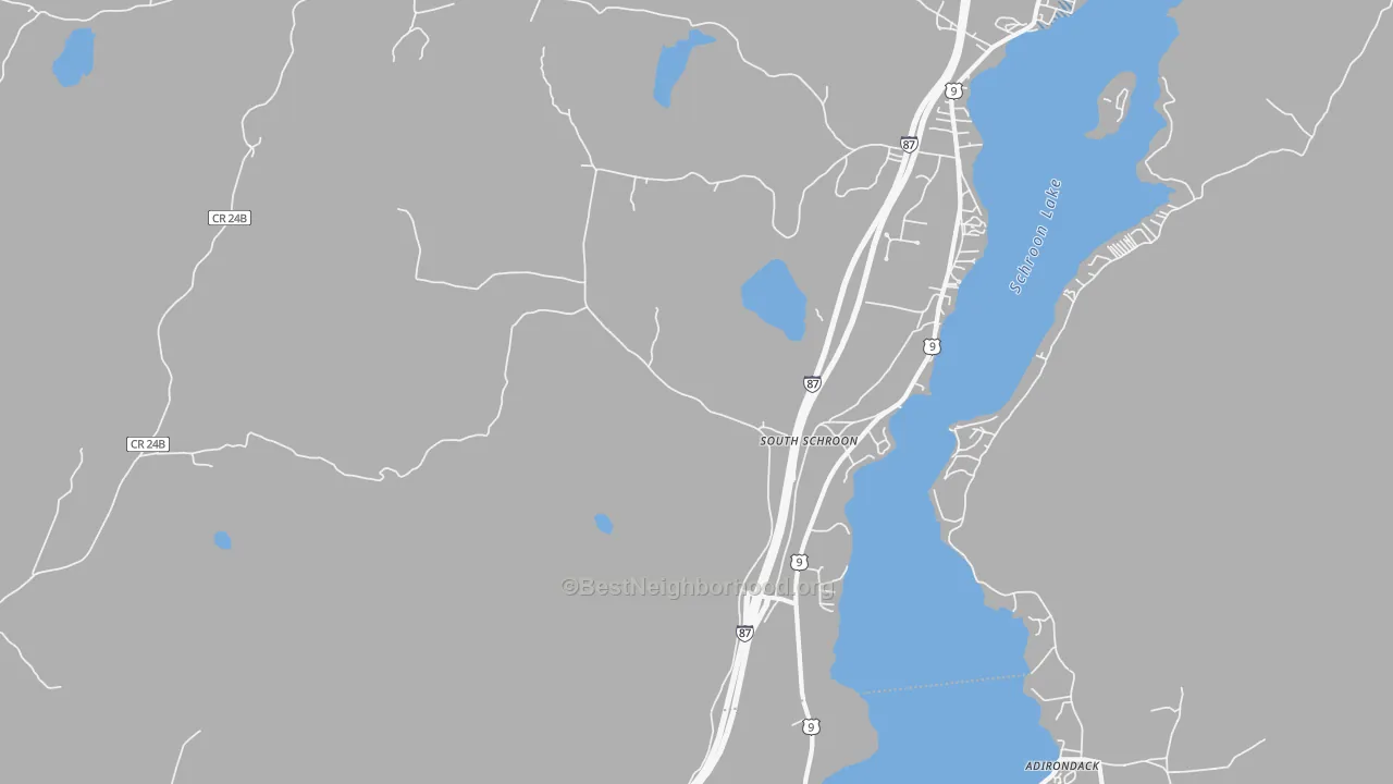 Transit Grade map of South Schroon, NY