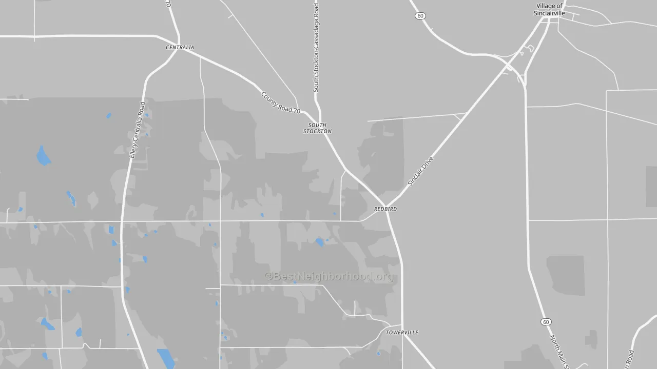 Transit Grade map of South Stockton, NY