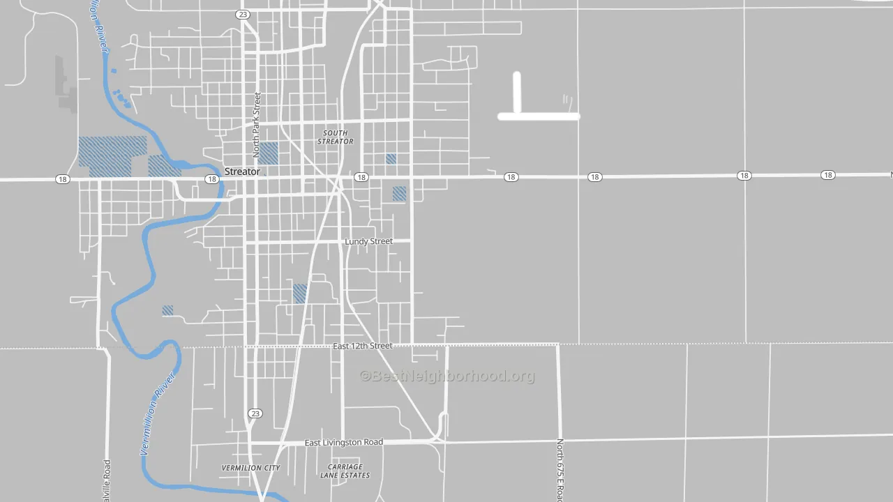 Transit Grade map of South Streator, IL