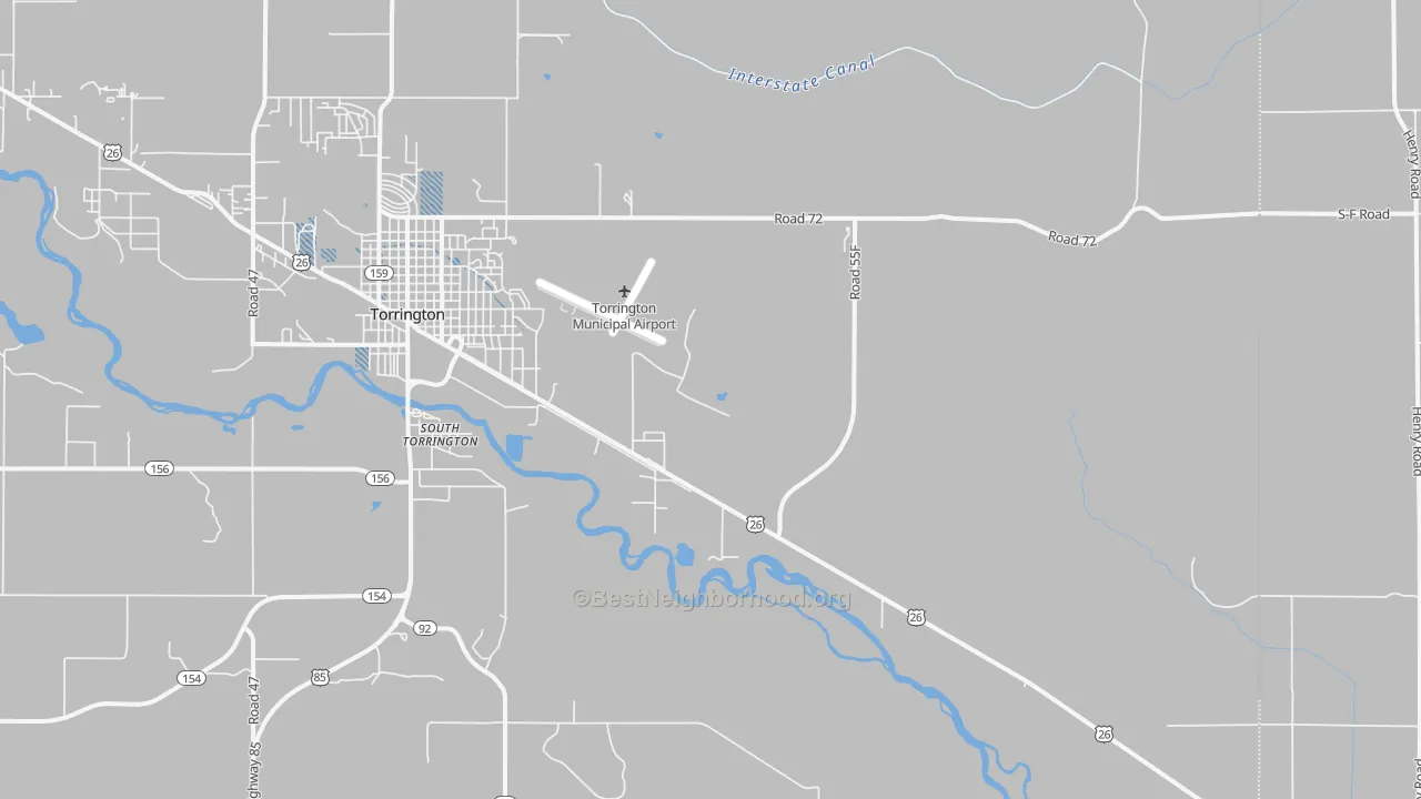 Transit Grade map of South Torrington, WY