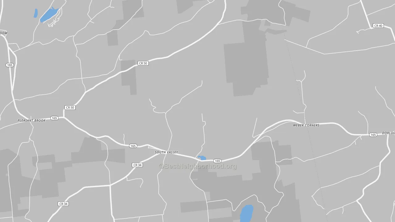 Transit Grade map of South Valley, NY