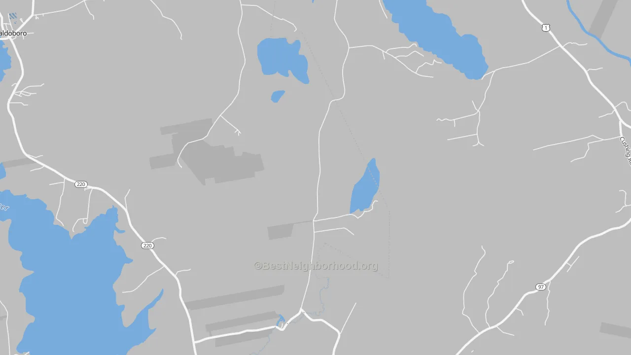 Transit Grade map of South Waldoboro, ME