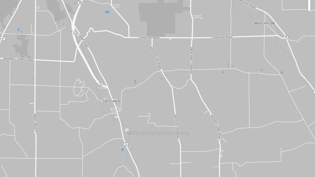 Transit Grade map of South Wales, NY