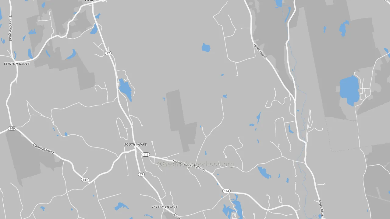 Transit Grade map of South Weare, NH
