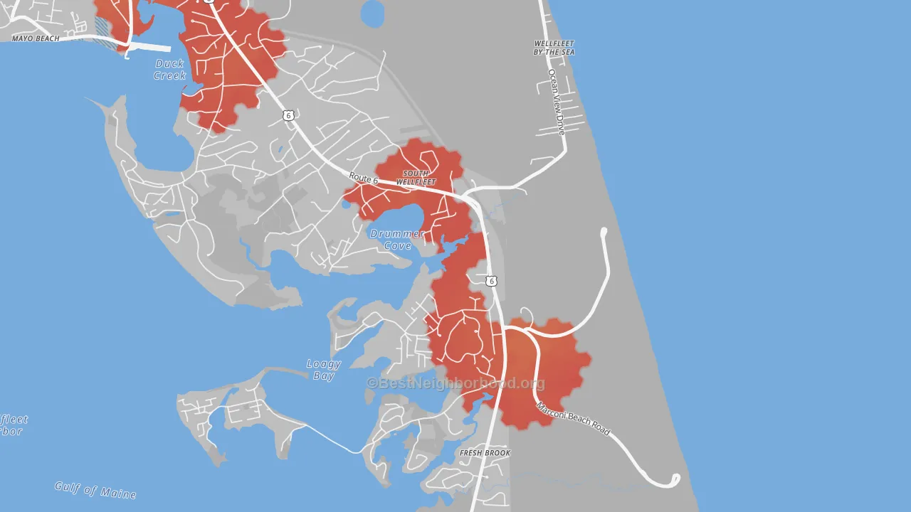 Transit Grade map of South Wellfleet, MA