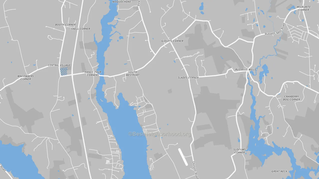 Transit Grade map of South Westport, MA