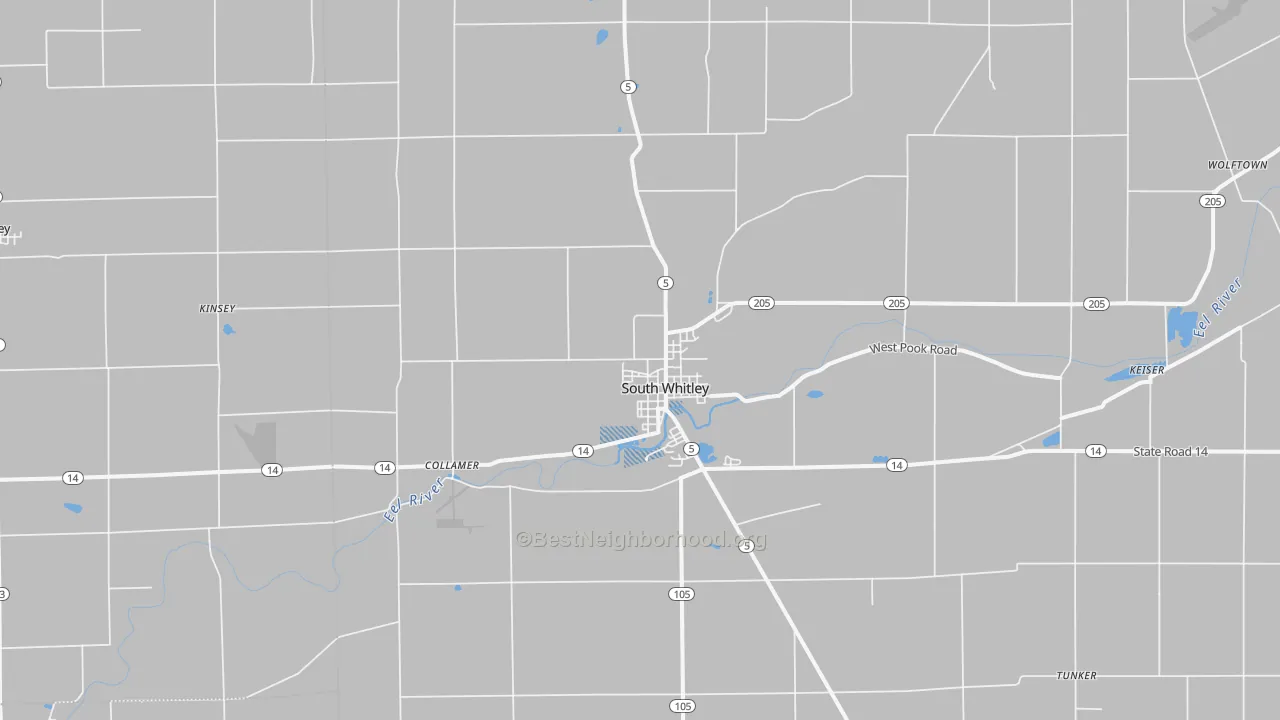 Transit Grade map of South Whitley, IN