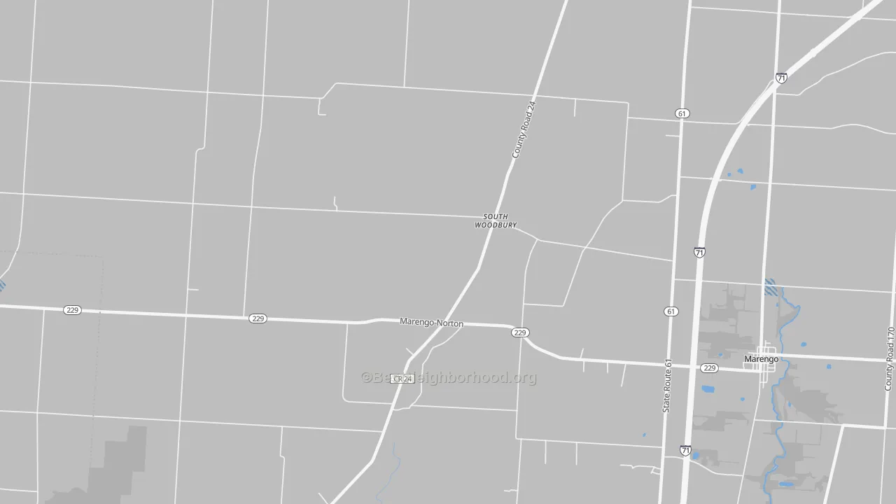 Transit Grade map of South Woodbury, OH