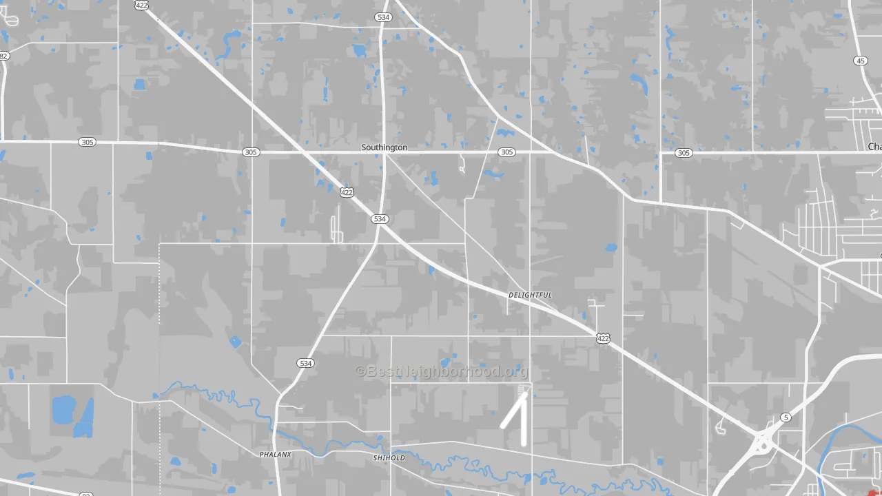 Transit Grade map of Southington, OH
