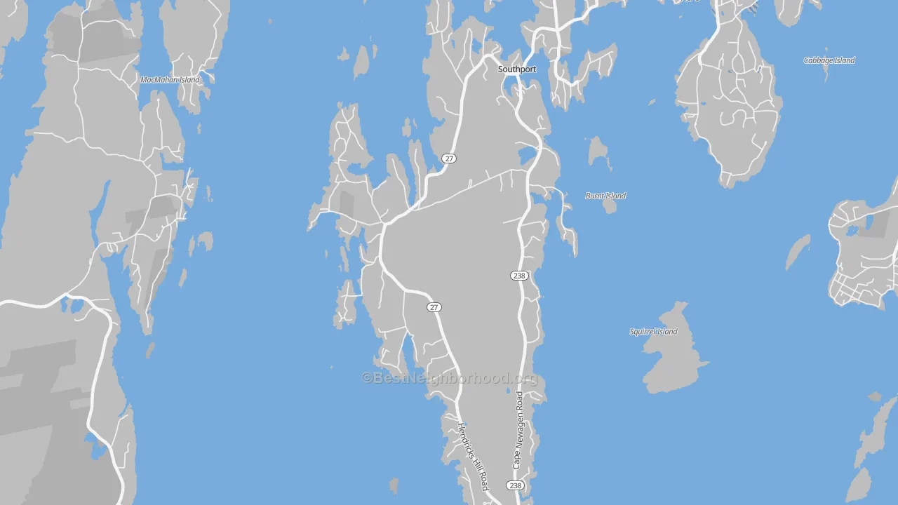Transit Grade map of Southport, ME