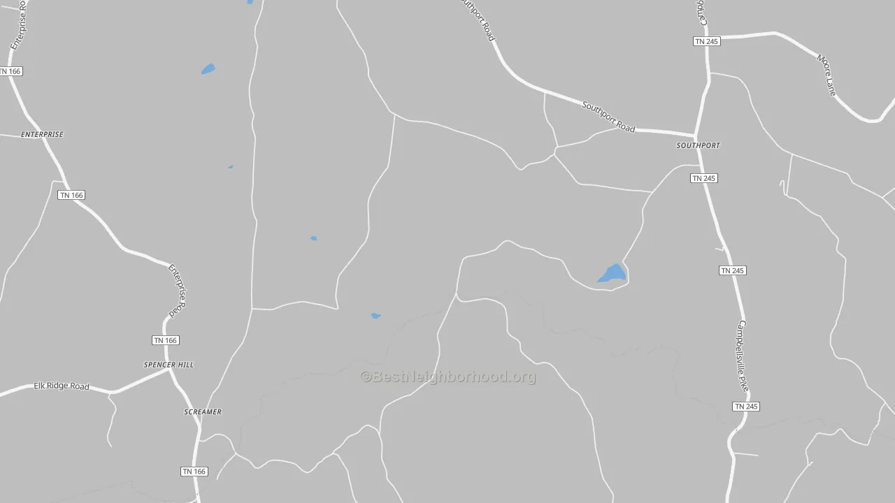 Transit Grade map of Southport, TN