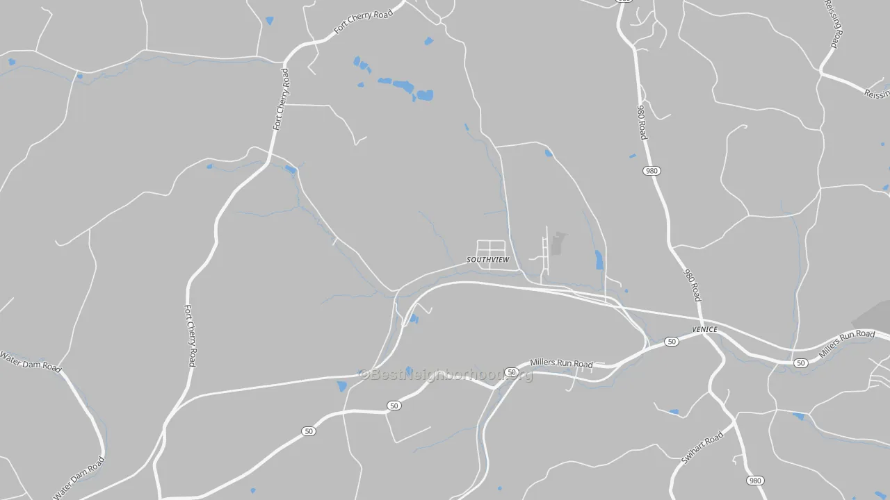 Transit Grade map of Southview, PA