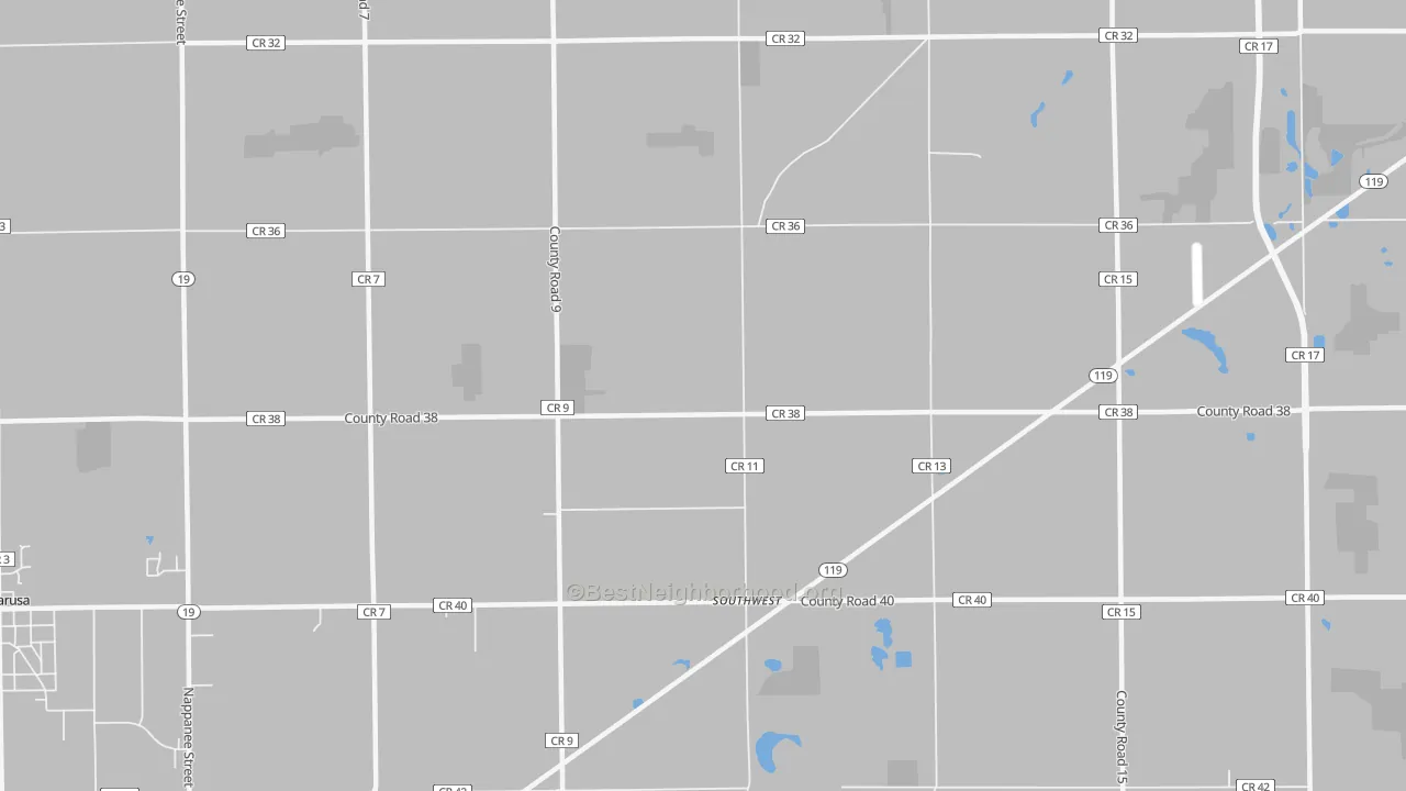 Transit Grade map of Southwest, IN