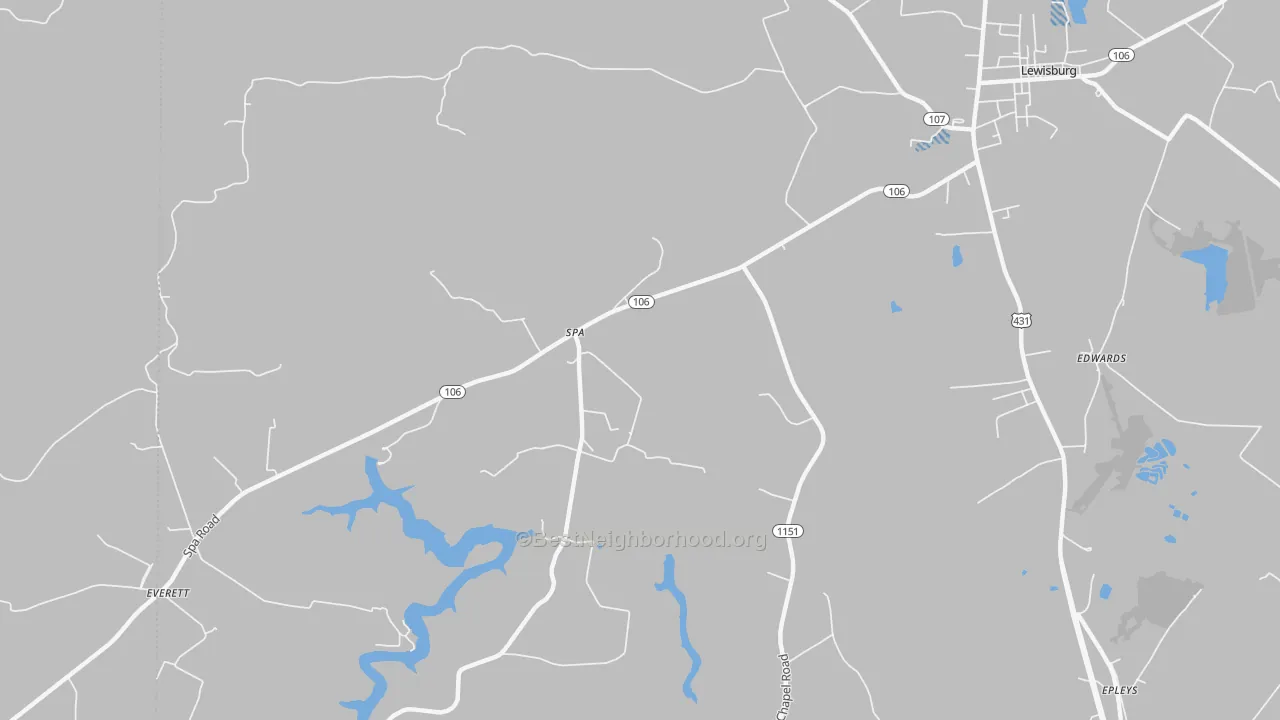 Transit Grade map of Spa, KY