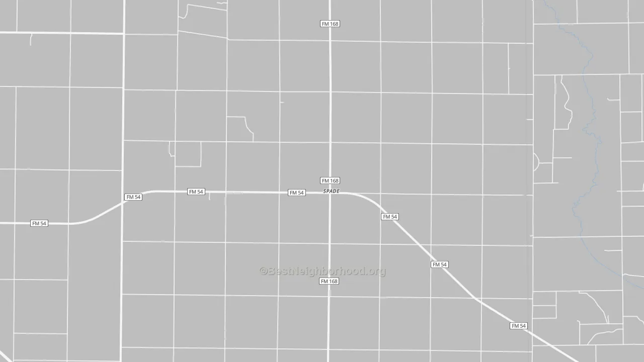 Transit Grade map of Spade, TX