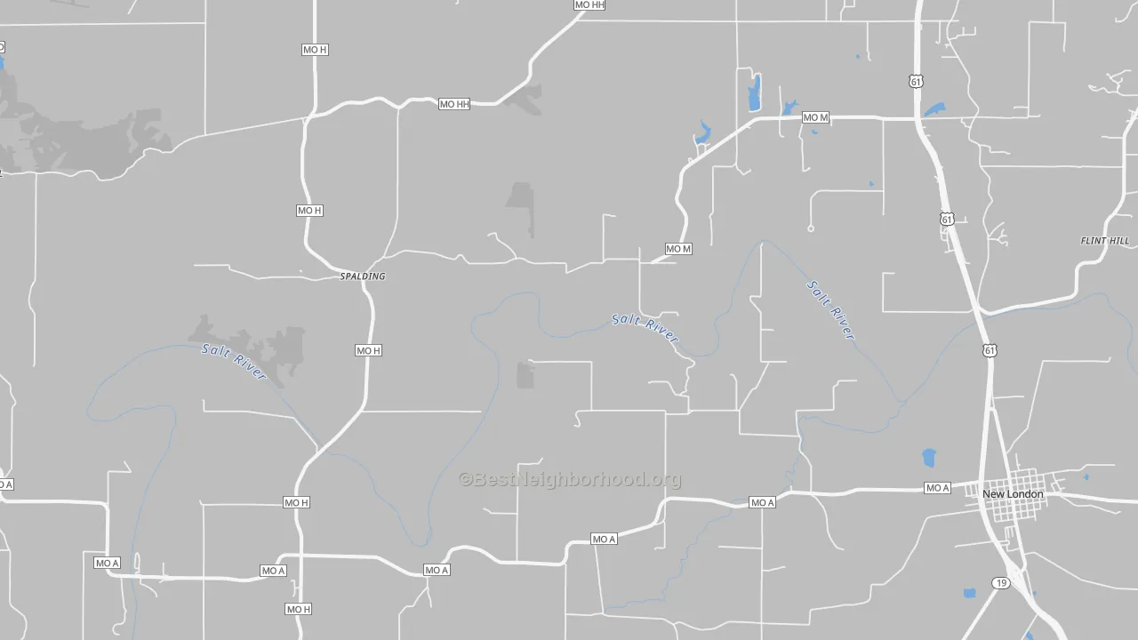 Transit Grade map of Spalding, MO