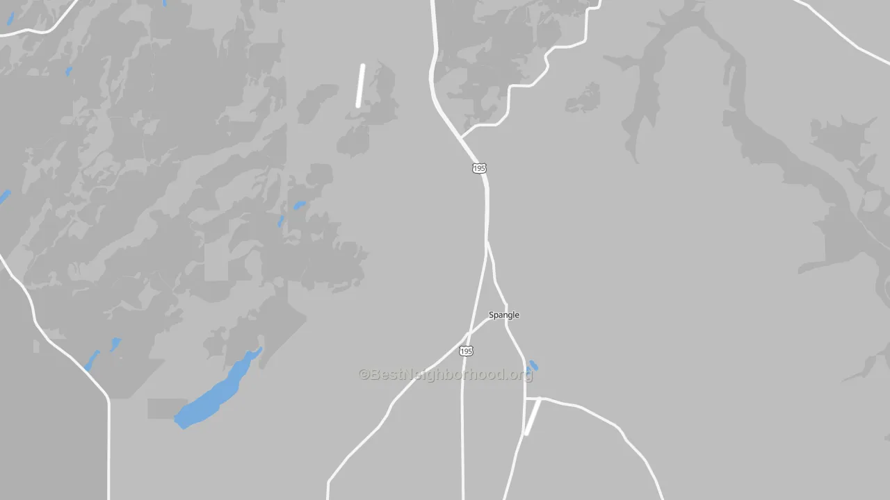 Transit Grade map of Spangle, WA