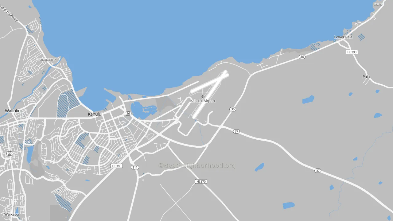 Transit Grade map of Spanish B Village, HI