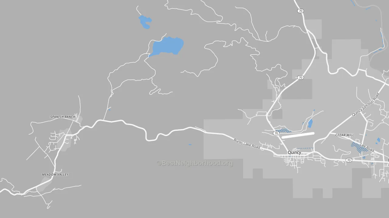 Transit Grade map of Spanish Ranch, CA