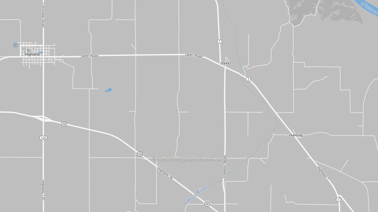 Transit Grade map of Sparks, KS