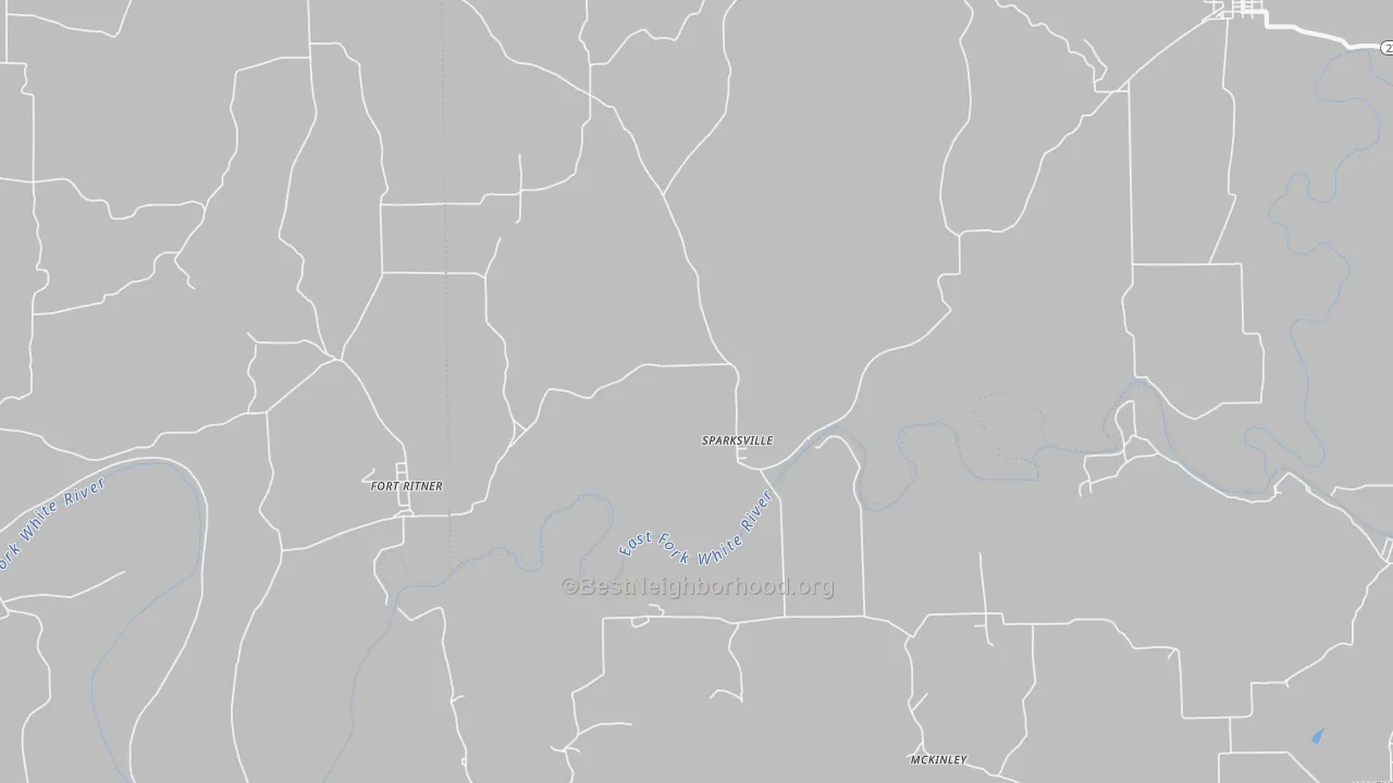 Transit Grade map of Sparksville, IN